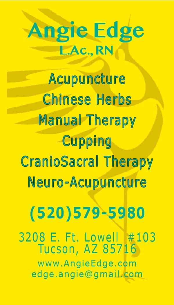 crane acupuncture card